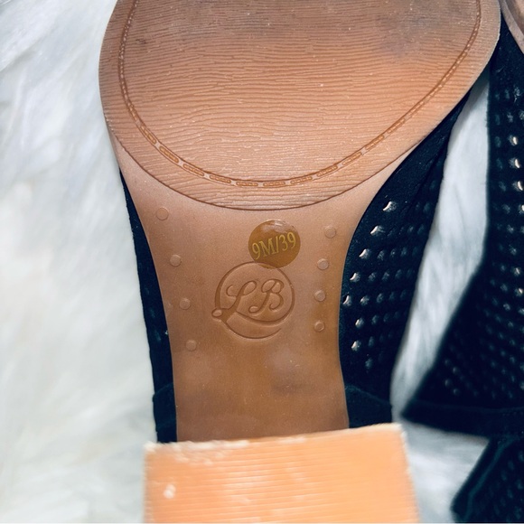 Size 9M Lucky brand Black Larise Perforated Booties. Original Box-EUC - Picture 8 of 10
